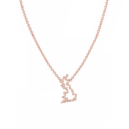 Britain Map Necklace