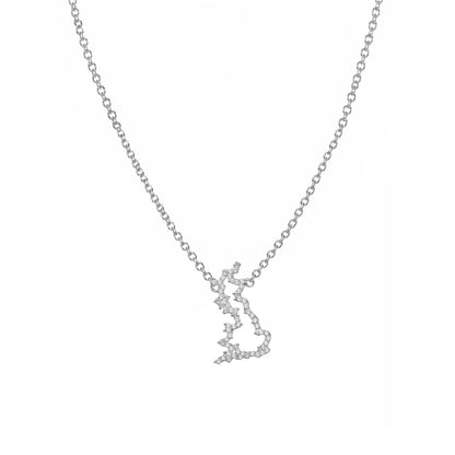 Britain Map Necklace