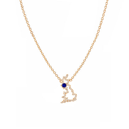 Britain Map Necklace