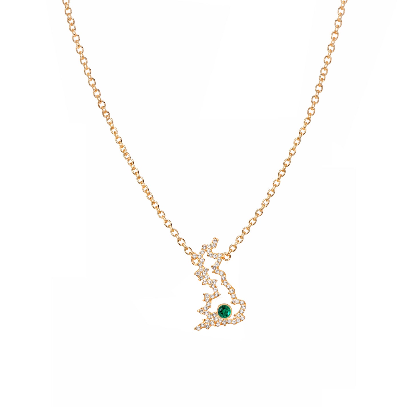 Britain Map Necklace
