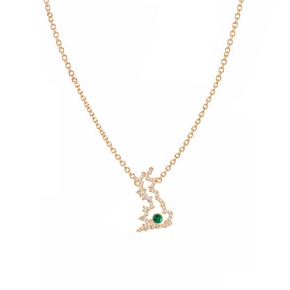 Britain Map Necklace