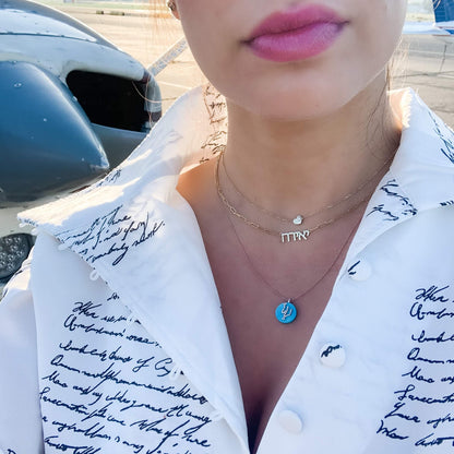 Co-exist - Arabic- Persian name necklace on stone