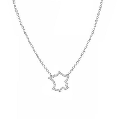 France Map Necklace