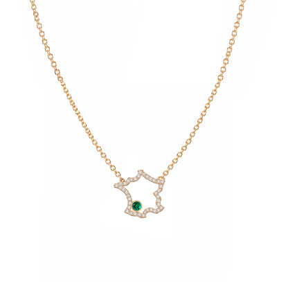 France Map Necklace