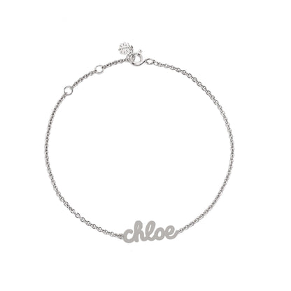 Tiny Treasures English Gold Name Bracelet. Noush Exclusive