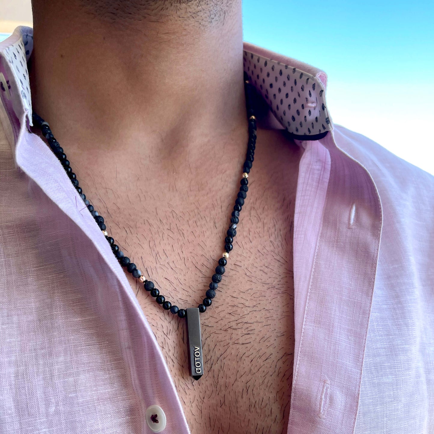 Mens Pentagonal Necklace