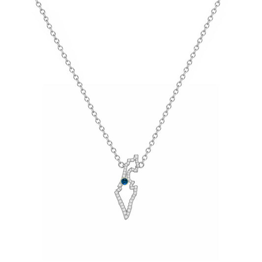 Isreal Map Necklace
