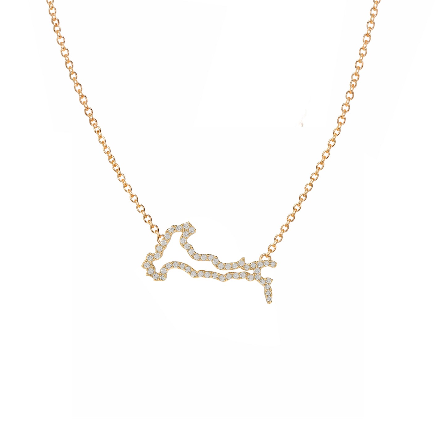 Italy Map Necklace