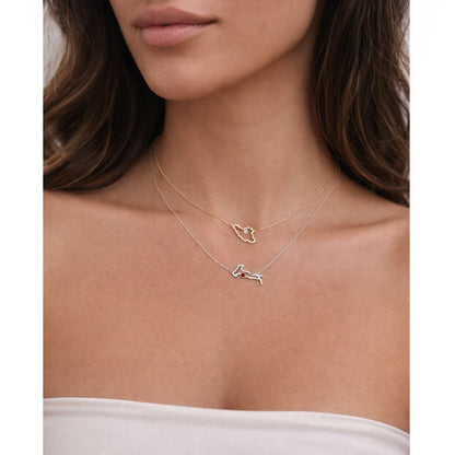 Italy Map Necklace