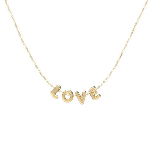 3D bubble sliding Name Necklace