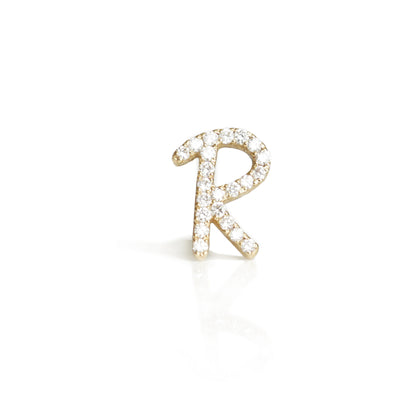 WEB EXCLUSIVE Tiny Treasure Pavè Initial Studs