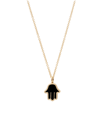 Hamsa Necklace with stone