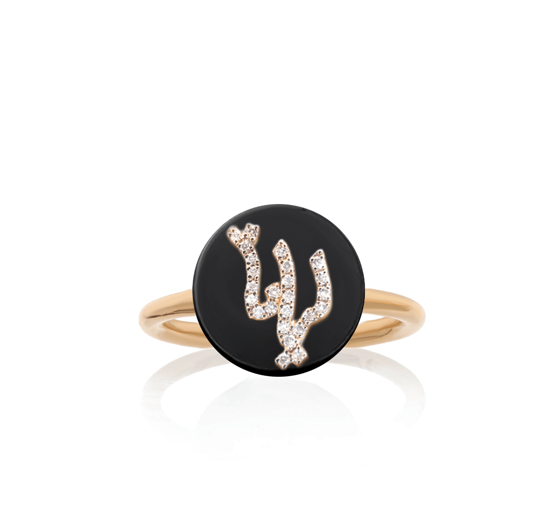 Co-exist - Arabic-Persian name Ring on stone