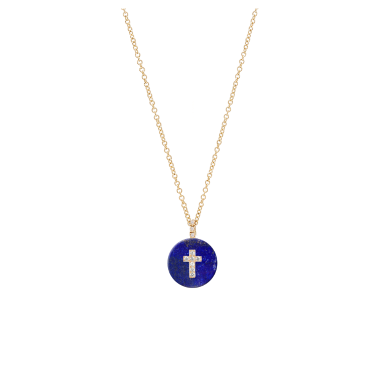 Co-exist - Cross on Gemstone Necklace