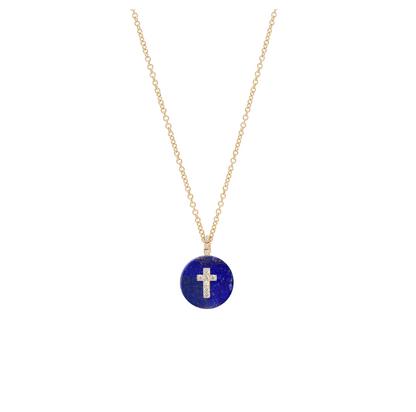 Co-exist - Cross on Gemstone Necklace