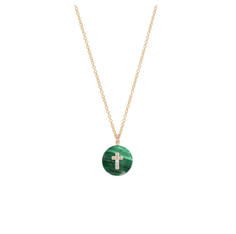 Co-exist - Cross on Gemstone Necklace