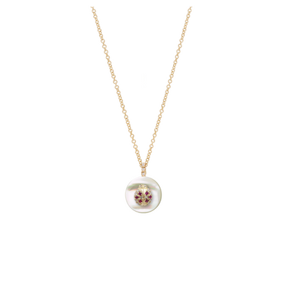 Co-exist - Lady bug Necklace on stone