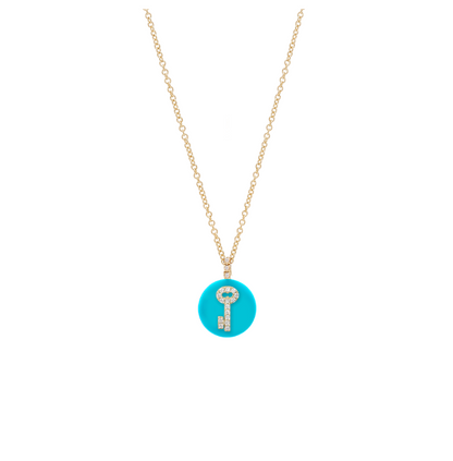 Co-exist - Secret Key Necklace on Gemstone