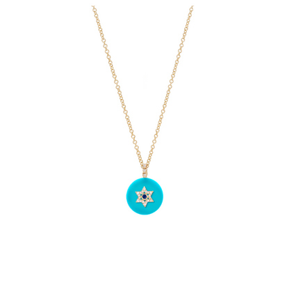 Co-exist - Star of David Necklace on Gemstone