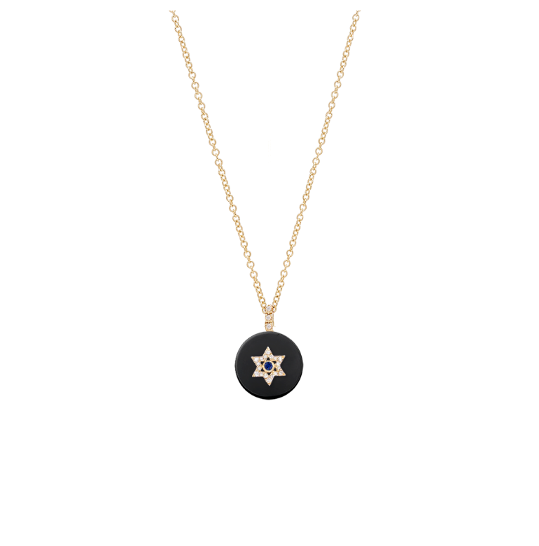 Co-exist - Star of David Necklace on Gemstone