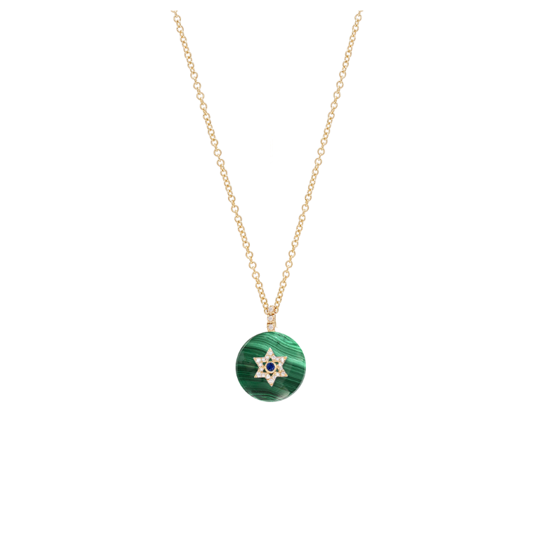 Co-exist - Star of David Necklace on Gemstone