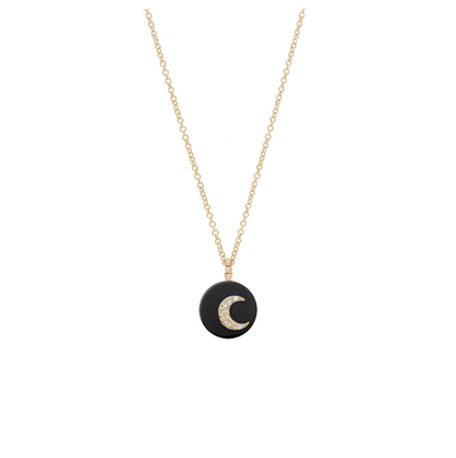 Co-exist -Moon Necklace on Stone