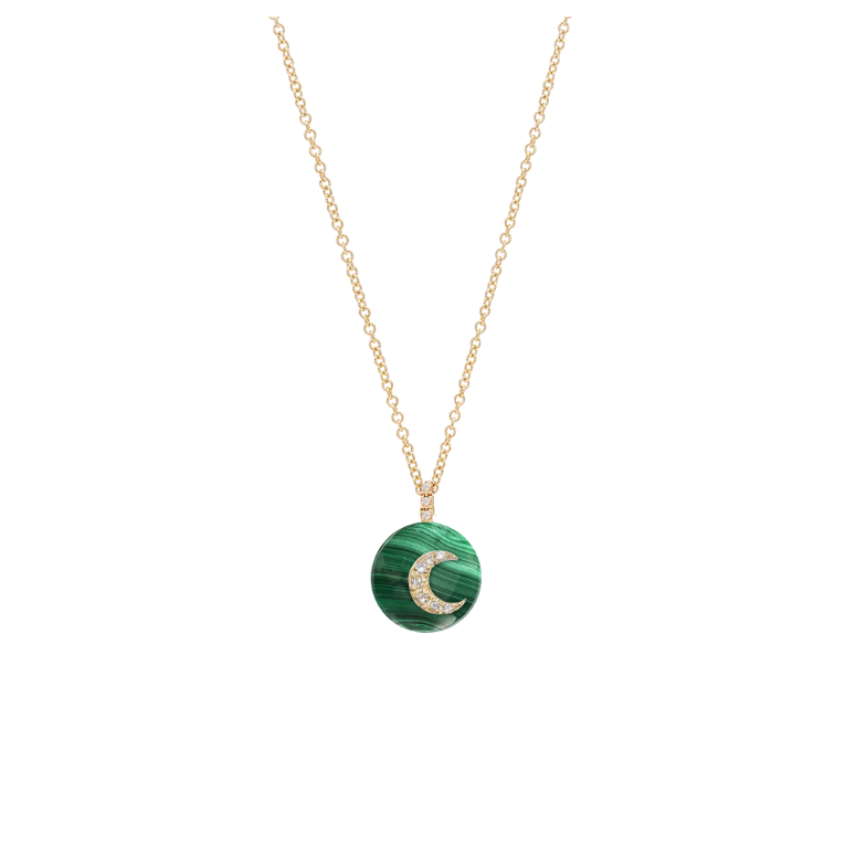 Co-exist -Moon Necklace on Stone