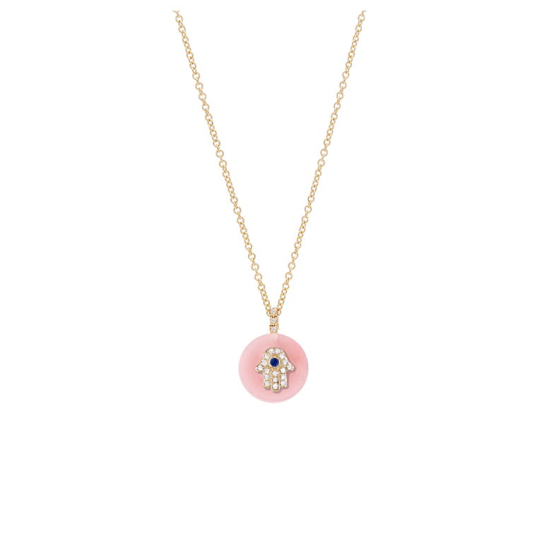 Co-exist - Hamsa Necklace on Gemstone