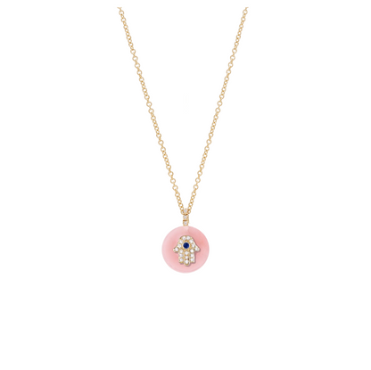 Co-exist - Hamsa Necklace on Gemstone