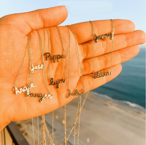 Tiny Treasure Name Necklace