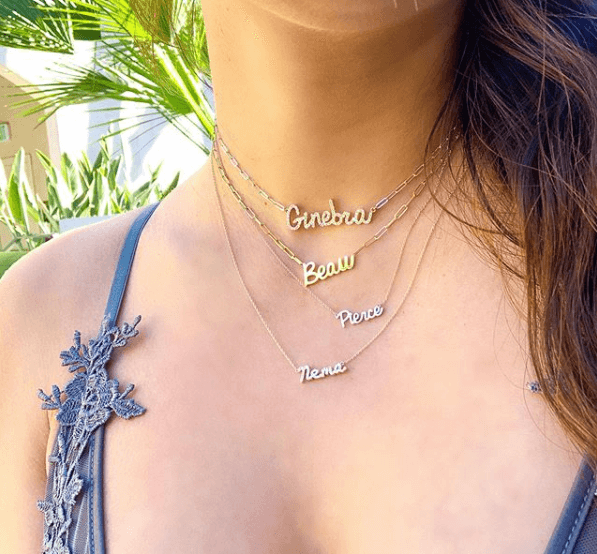 Tiny Treasure Name Necklace