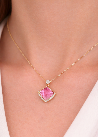 Ready to Ship - Kashan Pink tourmaline necklace