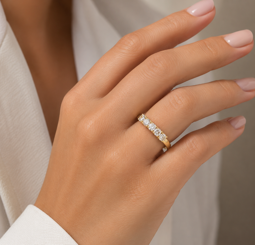 Personalized Customizable multi stone Hide and Seek Ring