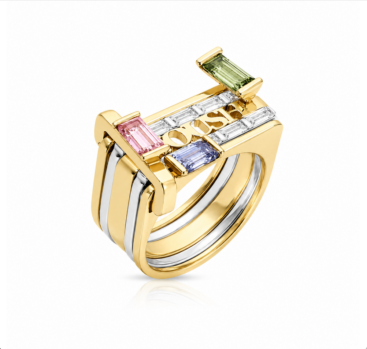 Baguette LNQD 5 Stack Rings
