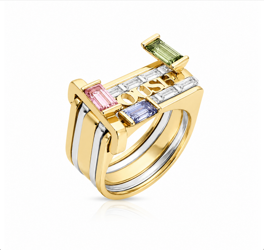Baguette LNQD 5 Stack Rings