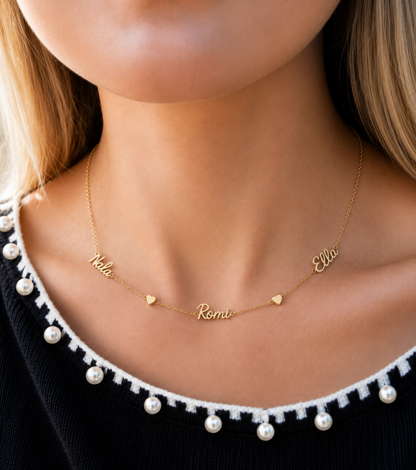 Multi name Name Necklace. Noush Exclusive