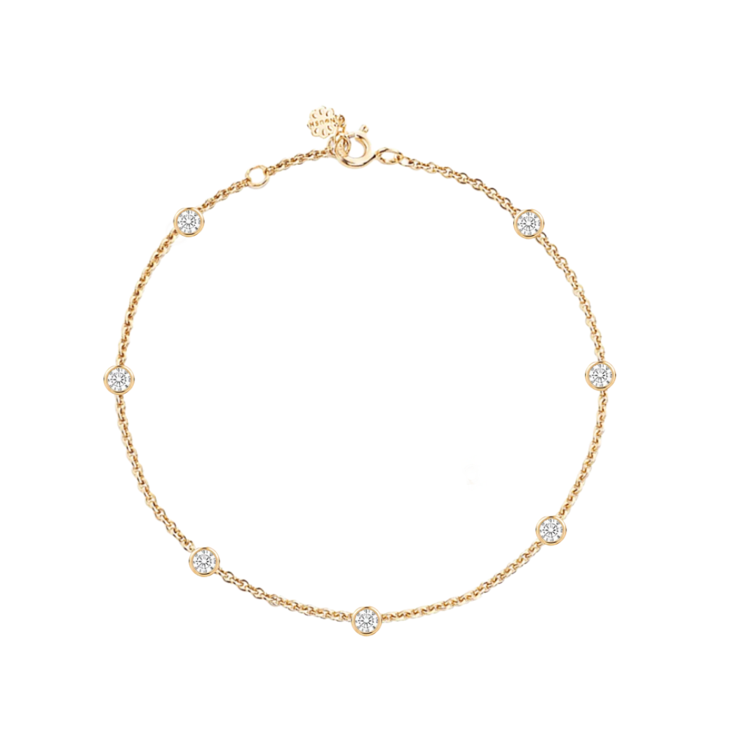 Lab-Diamond  station Bracelet
