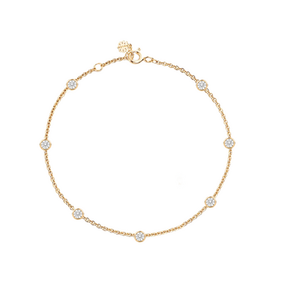 Lab-Diamond  station Bracelet
