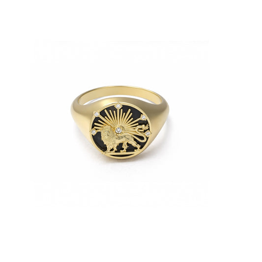Unisex Shir-O-Khorshid signet ring