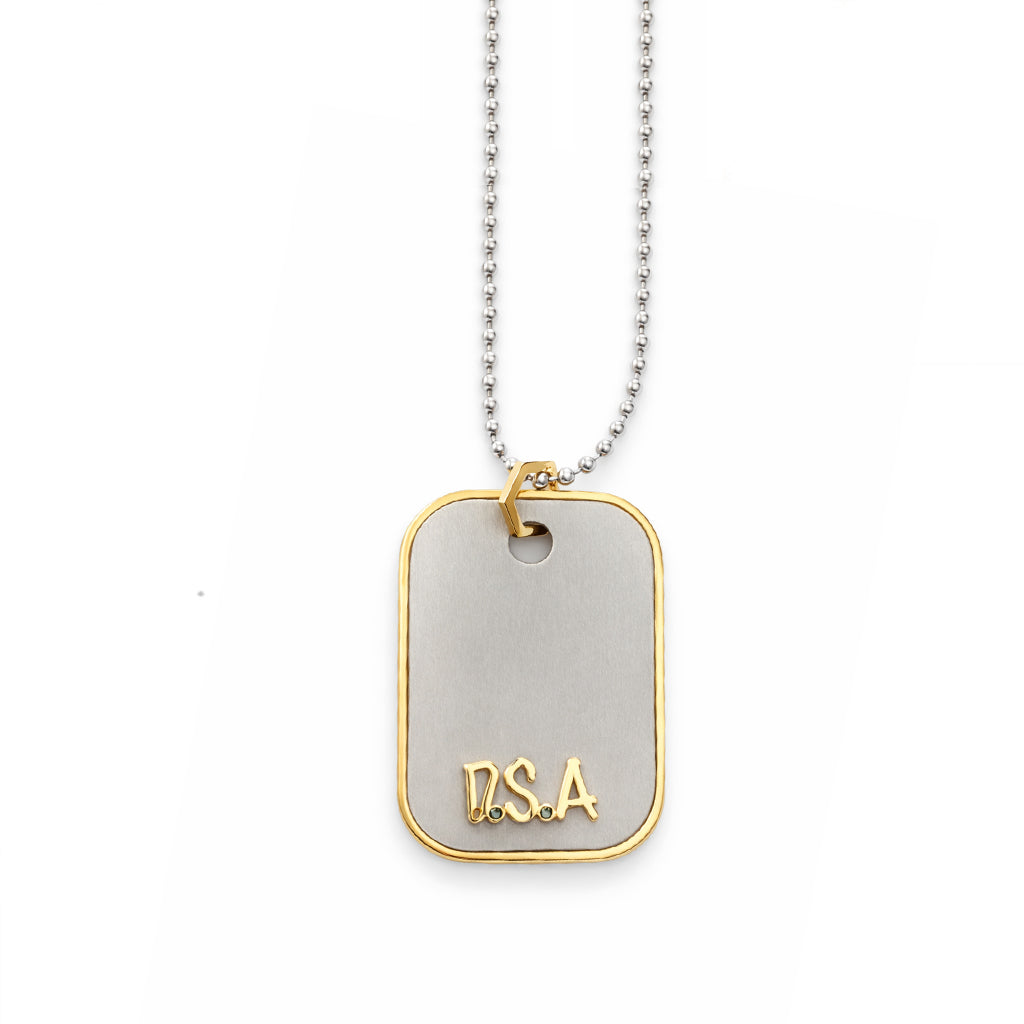 Mens Large Tagonal Necklace