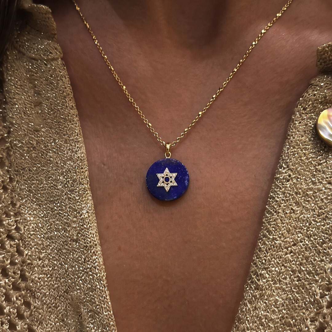 Co-exist - Star of David Necklace on Gemstone