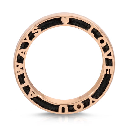 Personalized Hide and Seek Gold Thin Band