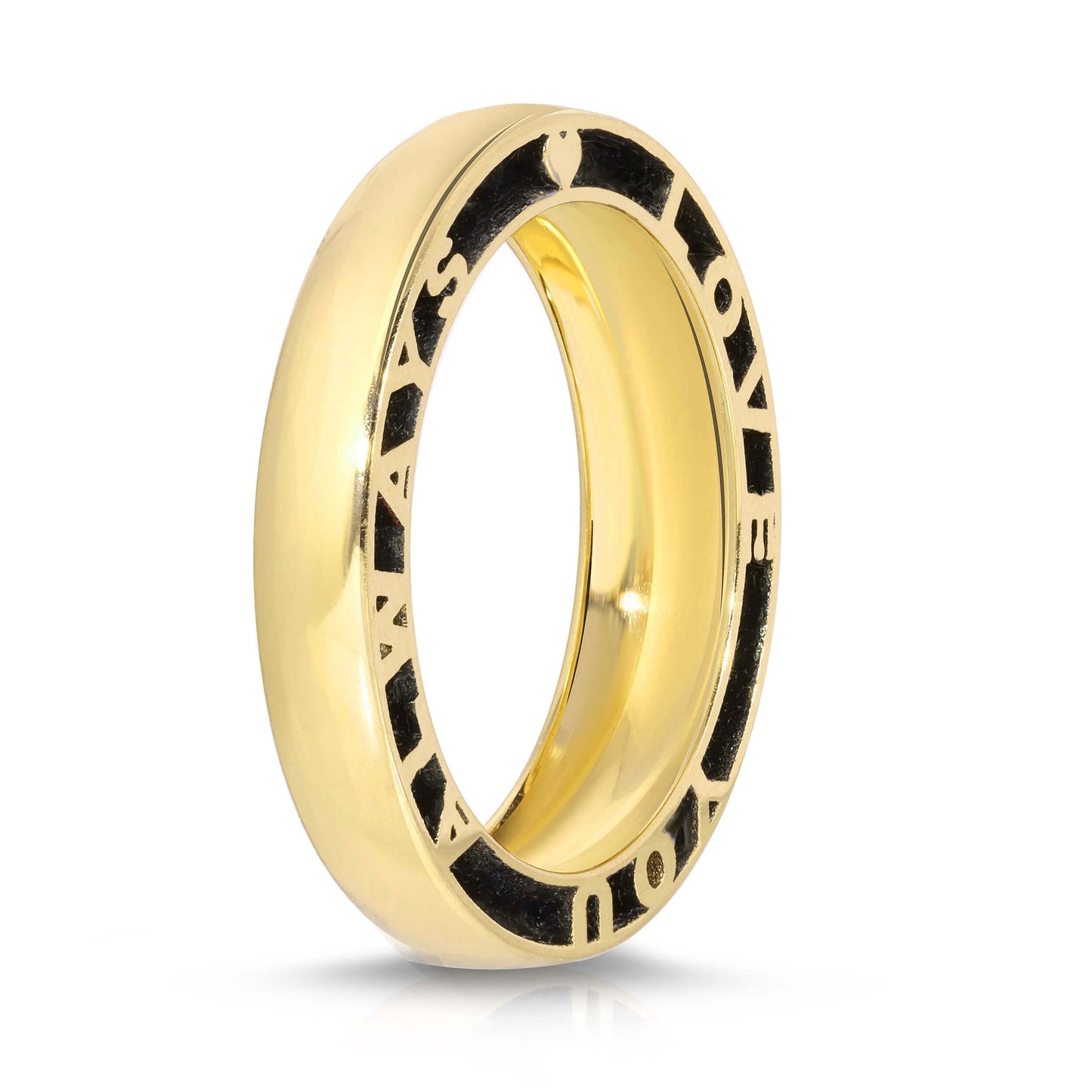 Personalized Hide and Seek Gold Thin Band