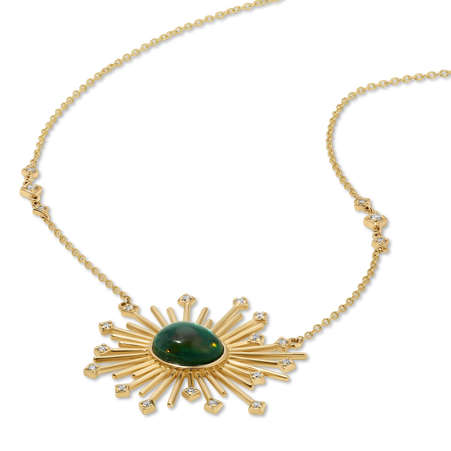 Glow necklace- Oval