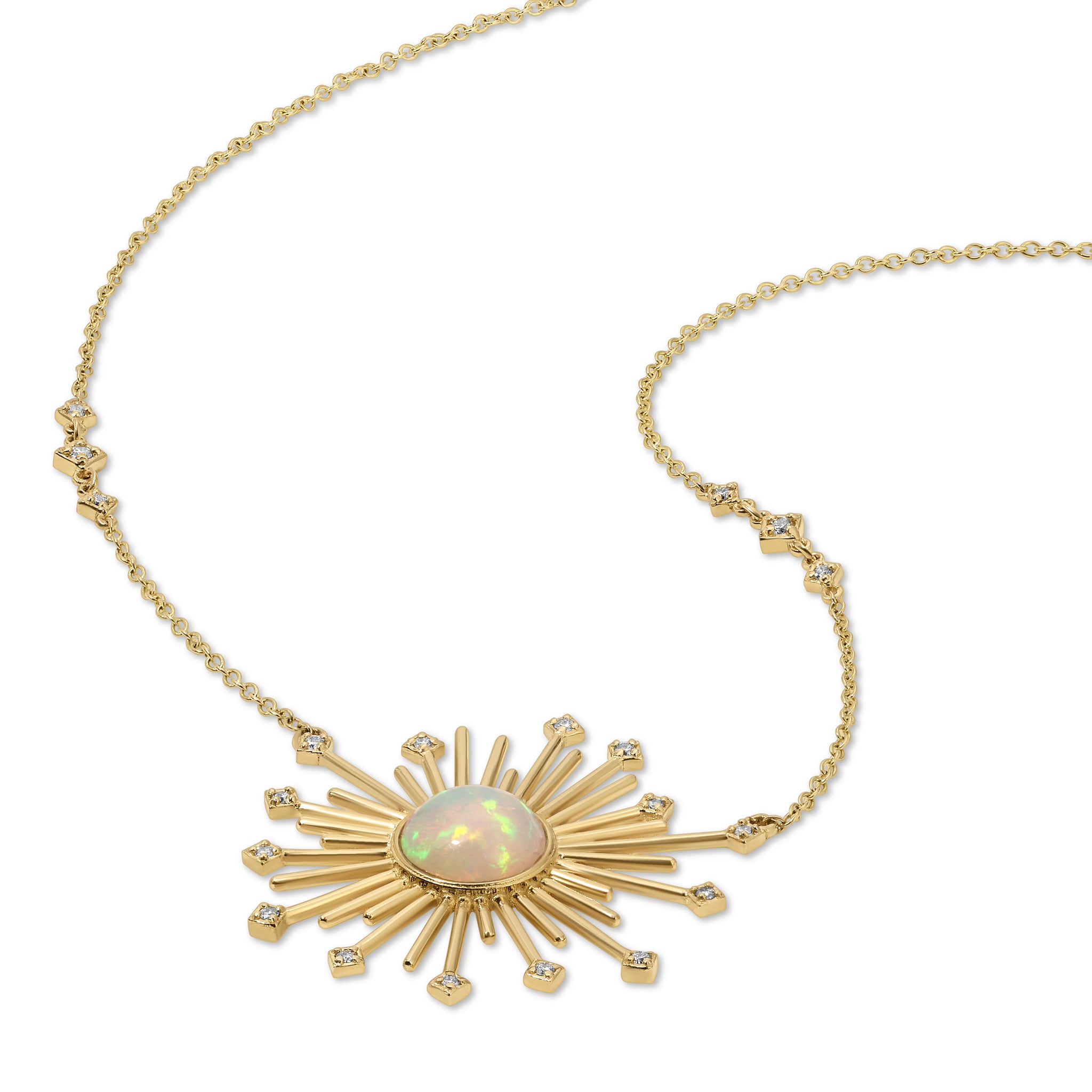 SAMPLE SALE. Glow necklace- Round