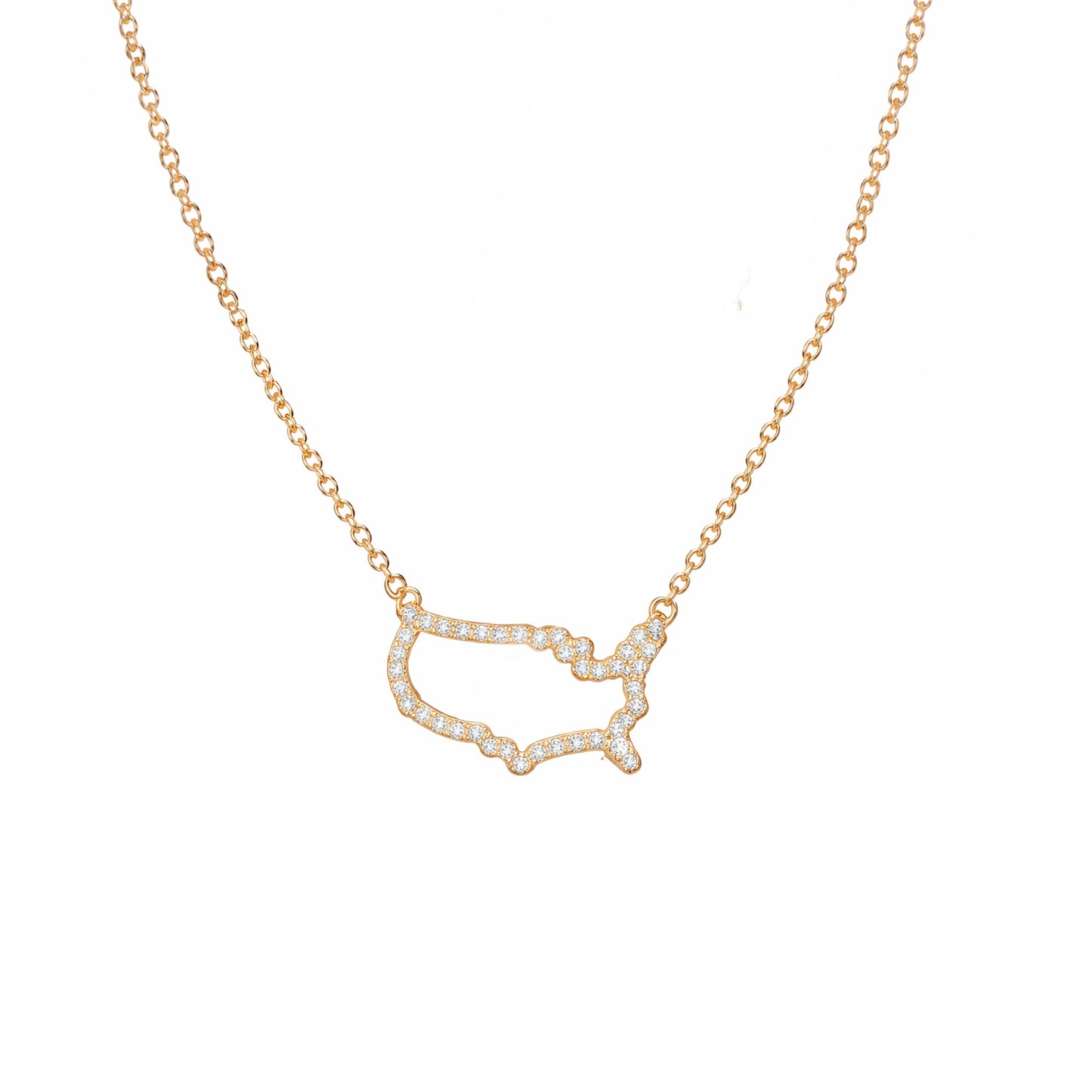 USA Map Necklace