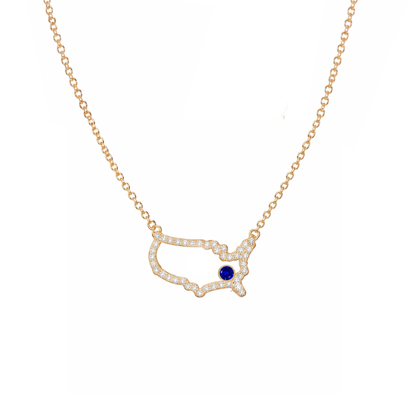 USA Map Necklace