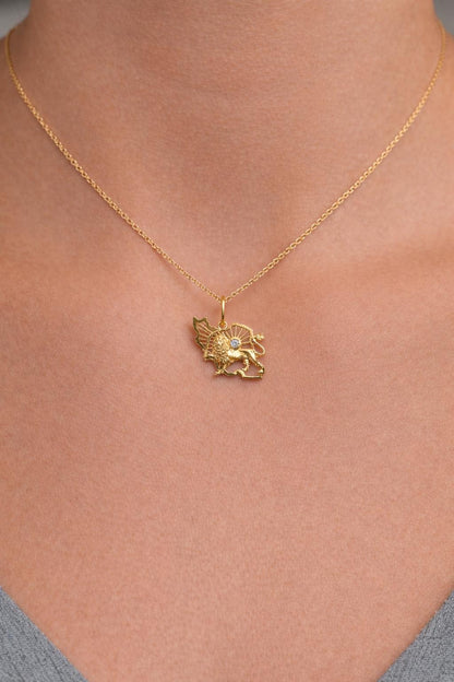 Iran Shiro Khorshid - Lion and Sun Necklace. Noush Exclusive