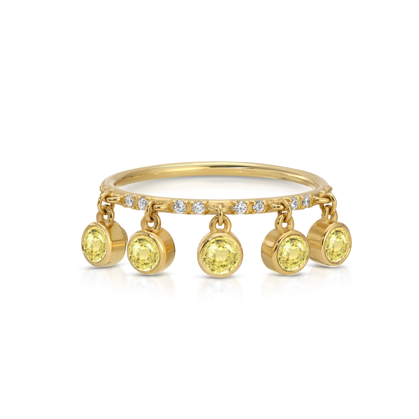 Peekaboo Diamond drop ring