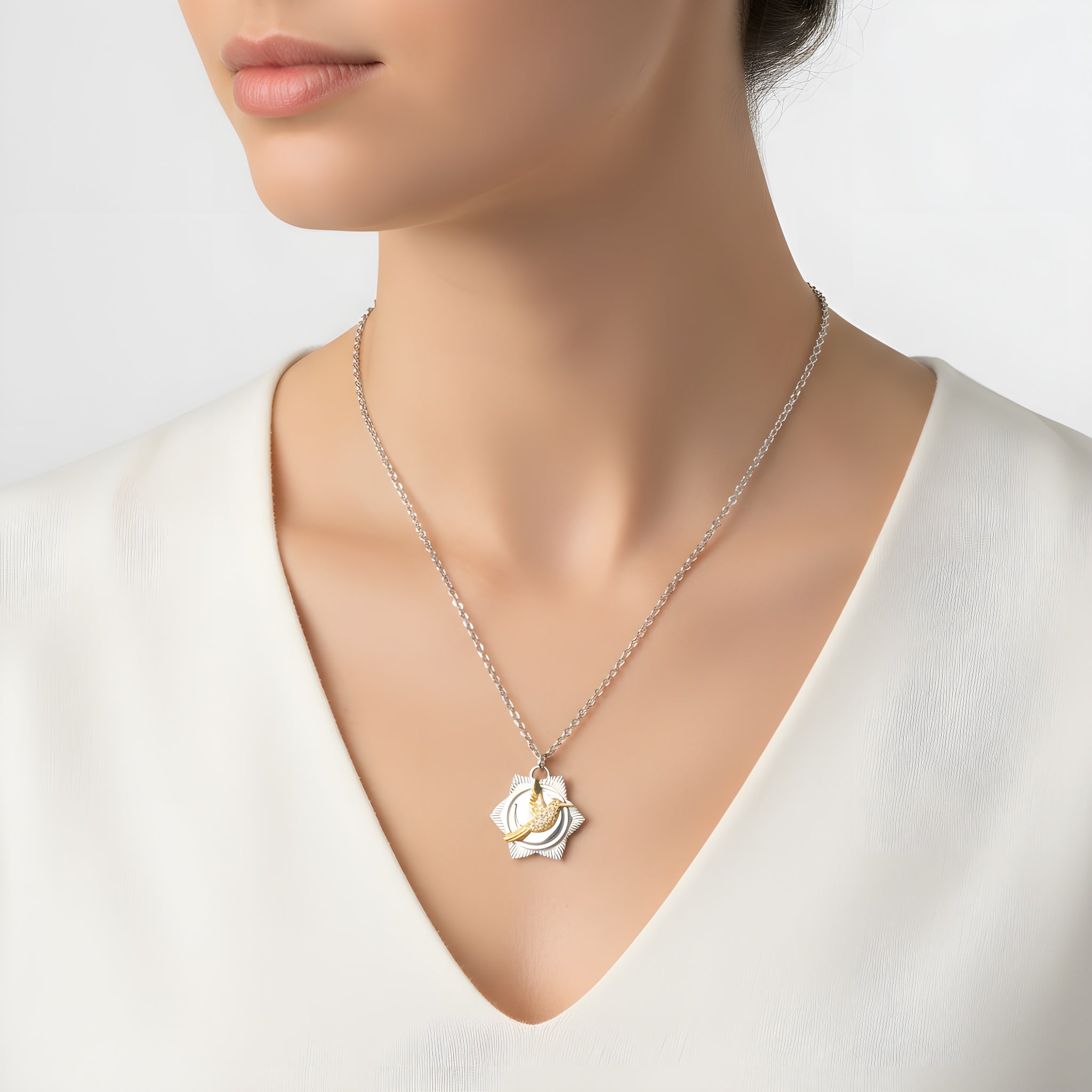 Silver and GoldSmall Joy medallion